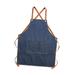 chef apron Chef Apron for men women adult kids bib cooking apron art apron with pockets Canvas apron Cafes Bars kitchen apron denim apron cross back arm covers sleeves restaurant Adults Apron