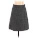 Ann Taylor LOFT Casual Skirt: Black Tweed Bottoms - Women's Size Small Petite