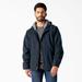 Dickies Men's Duck Canvas High Pile Fleece Lined Jacket - Rinsed Dark Navy Size (TJ360)