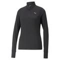 Sweatshirt PUMA "Run Favourite Lauftop mit Viertelreißverschluss Damen" Gr. XXL, schwarz (black) Damen Sweatshirts