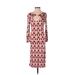 Jules Reid Casual Dress: Brown Graphic Dresses - Women's Size 2