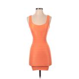 Bebe Cocktail Dress - Mini: Orange Dresses - Women's Size Small Petite