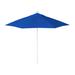 Arlmont & Co. 9-Foot Matted White Commercial Aluminum Market Patio Umbrella w/ Push Lift & Fiberglass Ribs In Olefin Metal in Blue/Navy | Wayfair