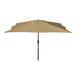 Arlmont & Co. Westhampton 11" x 8" Rectangular Market Sunbrella Umbrella Metal | 101 H x 132 W x 132 D in | Wayfair