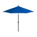 Arlmont & Co. 9-Foot Octagonal Stone Black Aluminum Market Patio Umbrella w/ Crank & Tilt In Olefin Metal in Blue/Navy | Wayfair