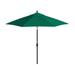 Arlmont & Co. 9-Foot Stone Black Aluminum Patio Market Umbrella w/ Push-Button Tilt In Sunbrella Metal | 101 H x 108 W x 108 D in | Wayfair