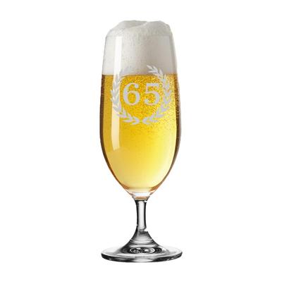 LUXENTU - 65. Jubiläum Biertulpe Pilsglas mit Gravur Gläser 1 ct