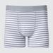 Men's Cotton Striped Boxer Briefs with Deodorizing | Gray | XL | UNIQLO US