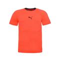 Puma EvoTRG Mens EvoKnit Training Top Short Sleeve T-Shirt Fiery Coral 655332 06 - Size Small