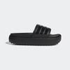 Badesandale ADIDAS SPORTSWEAR "PLATFORM ADILETTE", Gr. 44,5, schwarz (core schwarz, core schwarz, core schwarz), Synthetik, sportlich, Schuhe