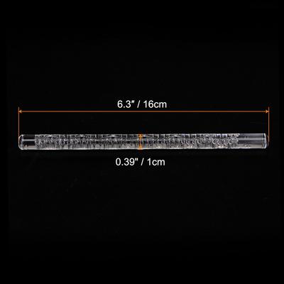 Acrylic Embossed Rolling Pin 16cm x 1cm Flower Sea Pattern - Transparent