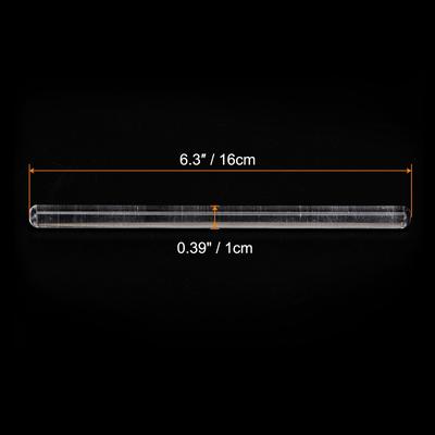 Acrylic Embossed Rolling Pin 16cm x 1cm Round Pattern - Transparent