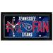 NFL Wall/Desk Analog Clock, #1 Fan with Team Logo - Tennessee Titans