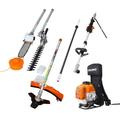 Hedge Trimmer 4 in 1 Multi-Functional Trimming Tool 52CC 2-Cycle Garden Tool System with Gas Pole Saw Hedge Trimmer Grass Trimmer and Brush Cutter for Lawn Care (EPA Compliant)