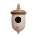 Li HB Store Bird House Bird Feeder Wooden Exterior Hanging Indoor And Outdoor Garden Decoration Bird House Hut Home Courtyard clearance Brown