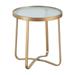 Afuera Living Modern / Contemporary Outdoor Side Table in French Gold