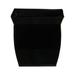 Nearly Natural 11.75 Fluted Metal Square Planter Black