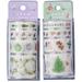 2pcs Pearl Christmas Paper Clips Cartoon File Clamps 2m Paper Self-adhesive Tape (Random Style)