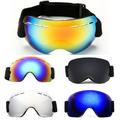 Cheers.US Unisex Skiing Snowboard Skate Snowmobile Glasses Motorcycle Riding Sunglasses Windproof Dust-proof Snow Sports Goggles Anti-fog UV Protection Glasses