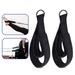 harmtty 1 Pair Pilates Straps Pilates Double Loop Strap Reformer Fitness D-Ring Straps Padded Pilates Equipment D-Ring Yoga Exercise Straps Accessories Home Gym Workout Black