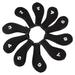 10Pcs Golf Iron Headcover Set Golf Club Head Cover Putter for Outdoor Sports Black