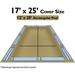 Supreme Plus Rectangle Tan Swimming Pool In-Ground Winter Cover (Choose Sizes) 12 x 20
