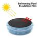 Surprised Gift! YOHOME Black Round Swimming Pool Cover Swimming Pool Insulation Film No. 1 Round 245CM