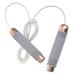 Rope Skipping Weight Jump Rope Sports Bearing Wire Skipping Rope Fitness Accessory for Home Outdoor (Grey + Rose Gold 170g Patte