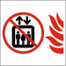 Vinyl Stickers - Bundle - Safety and Warning & Warehouse Signs Stickers - Do Not Use Elevator in Case of Fire Sign - 3 Pack (18 x 24 )