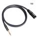 RANMEI 6.35 mm 1/4 Inch TRS to XLR Male Balanced Signal Interconnect Cable Mic Cable