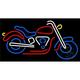 20 x 37 in. Logo Of Motorcycle Neon Sign - Red