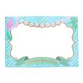 Mermaid Themed Party Paper Photo Frame Romantic Fashion Picture Frame Handheld Photo Prop Wedding Birthday Party Favor