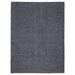 Ottomanson Fluffy Non-Slip Rubberback Solid 5x7 Soft Indoor Area Rug 5 x 7 Gray