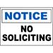 Traffic & Warehouse Signs - Notice No Soliciting Sign 10 x 7 Aluminum Sign Street Weather Approved Sign 0.04 Thickness - 1 Sign