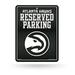 Rico Industries Basketball Atlanta 8.5 x 11 Carbon Fiber Metal Parking Sign - Great for Man Cave Bed Room Office Home DÃ©cor