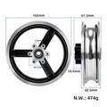 Fule 10 inch Wheel Hub Rim for 10X2/10X2.125 /10X2.25/10X2.5/10X3.0 Tire Kugoo M4