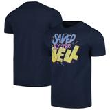 Men's Navy Saved by the Bell Faded Squiggles T-Shirt