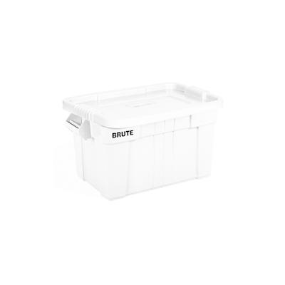 Rubbermaid Robuste Aufbewahrbox mit Deckel und Griffen | 75,5 Liter, HxBxT 38,4x44,1x70,7cm | Weiß von PROREGAL Image