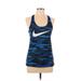 Nike Active Tank Top: Blue Activewear - Women's Size Medium