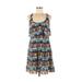 Jessica Simpson Casual Dress - DropWaist: Blue Aztec or Tribal Print Dresses - Women's Size 6