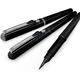 Pentel Refillable Pocket Brush Pen - With 6 Ink Cartridges - Black, Grey, Sepia - Pack of 3