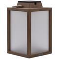 Tradition 16" High Weathered Teak LED Solar Outdoor Lantern