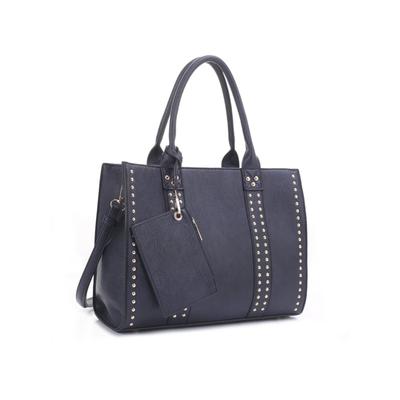 Jessie & James Kate Concealed Carry Lock and Key Satchel with Coin Pouch CCW Handbag Navy AMC4032L NV