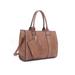 Jessie & James Kate Concealed Carry Lock and Key Satchel with Coin Pouch CCW Handbag Tan C4032L TN