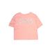 Converse Short Sleeve T-Shirt: Pink Floral Tops - Kids Girl's Size X-Large