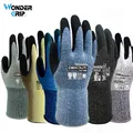 Gants de travail anti-coupure pour hommes niveau 5 protection des mains latex caoutchouc