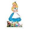 Lot de Figurines en carton - Alice au Pays des Merveilles - Alice et 6 Mini-Figurines - Haut 134 cm