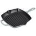 Le Creuset Enameled Cast Iron Signature 10.25" Square Skillet Grill Enameled Cast Iron/Cast Iron in White | Wayfair 20183026717001