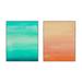 Joss & Main Lockland Daydream 3 & 4. Set Of 2 Framed 2 Pieces by Andrea Stokes Print Canvas in Blue/Orange | 30 H x 24 W x 1.25 D in | Wayfair