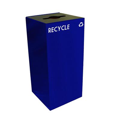 Witt 32GC04-BL 32 gal Multiple Materials Recycle Bin - Indoor, Fire Resistant, 32 Gallon, Blue